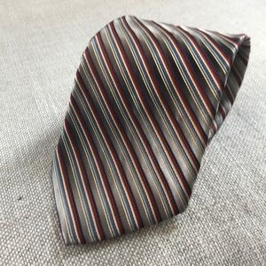 Pavone Italian Silk Stripe Tie